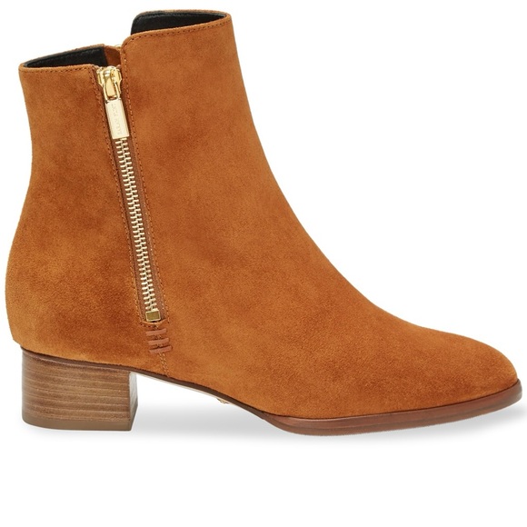 Sarah Flint Perfect Zip Bootie 30 In Cognac Suede Size IT 37.5/US 7.5 - Picture 15 of 15